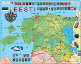 map_estonia - online jigsaw puzzle - 42 pieces